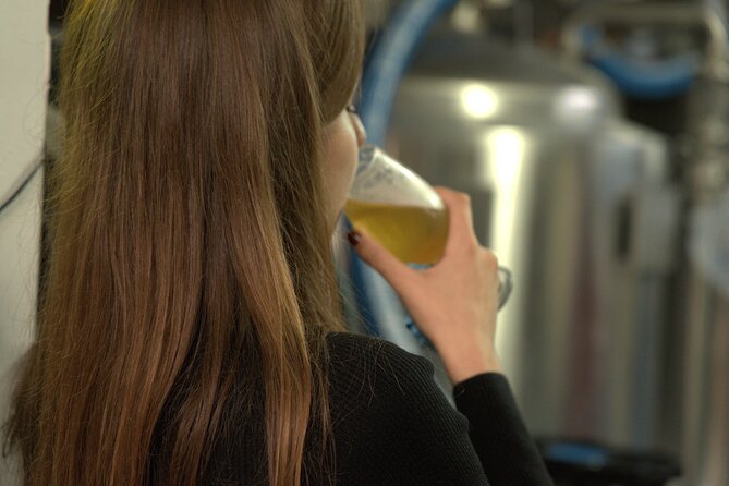 Beer tasting in a Brussels Micro Brewery and Distillery - What I love: the beer variety and the live process