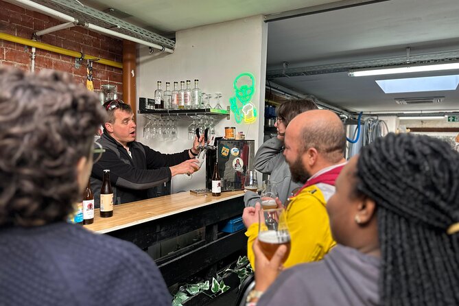 Beer tasting in a Brussels Micro Brewery and Distillery - Your tasting: two 16cl beers, two different styles