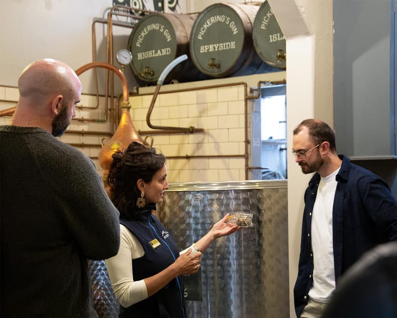 Edinburgh: Pickering's Gin Jolly Tour (Distillery & Tasting) - The first stop: your gin and tonic welcome at the Old Workshop