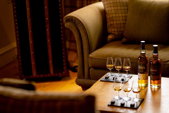 Glengoyne Distillery Tour with Whisky and Chocolate Tasting - The Club Room tasting: three malts, three chocolate pairings