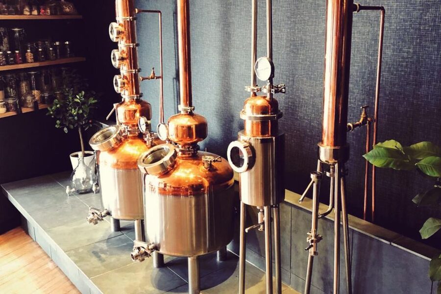 Haggis paired with whisky & gins in 56 North distillery! - Your 2-hour flow: a self-guided whisky and gin tasting flight