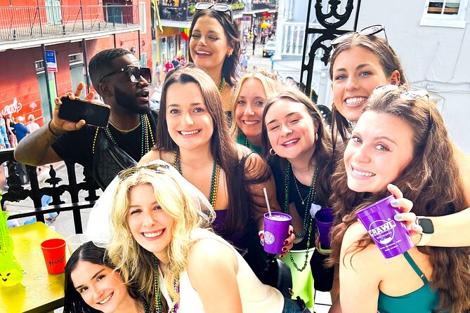 New Orleans Bourbon Street Bar Crawl w/ Shots & Souvenir Cup - French Quarter Walk: Stories, Games, and the Street-Cup Tip