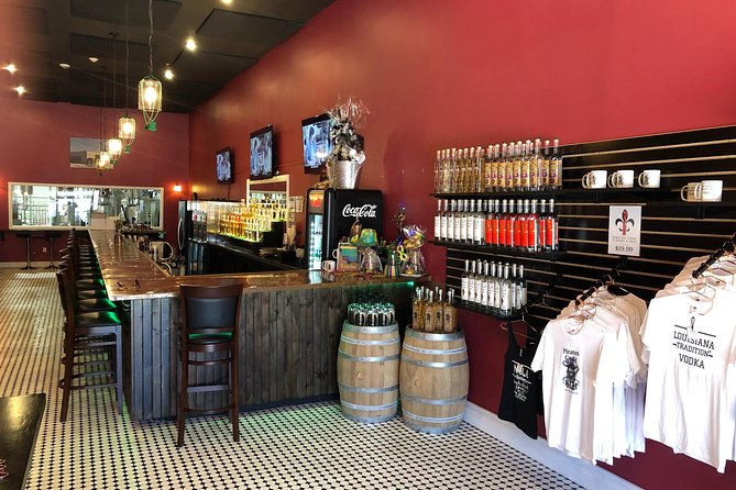 NOLA Distillery Tour - Tasting value: vodka shot, other samples, and what to buy (if anything)