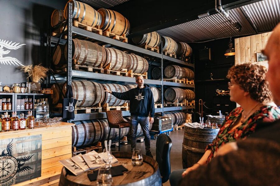 Reykjavik: Eimverk Distillery Guided Tour with Tasting - What you’ll taste: Flóki whiskey, Vor gin, and Víti Brennivín