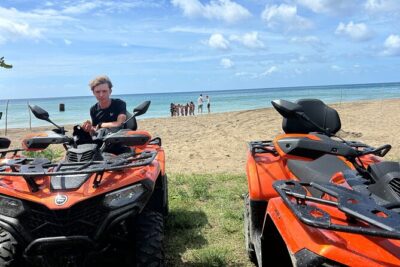 St Lucia ATV Tour : Waterfall, Plantation, Beach and Distillery - Banana farm tasting with Farmer Peter: why this stop is the real cultural payoff