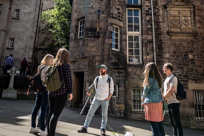 The Best Harry Potter Tour & Whisky Experience - Old Town streets and the Greyfriars Kirkyard pause