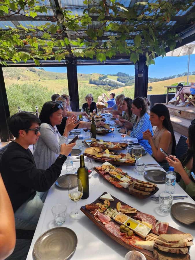 Waiheke: Scenic Taste and Graze Tour with Wine, Whisky, Beer - Stonyridge Lunch Platter: 90 Minutes of Eating With a View